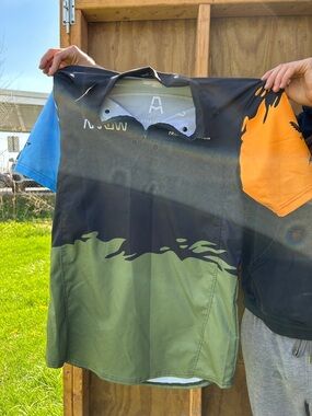 Undefeated Black, Olive, Blue & Orange Men's Shirt